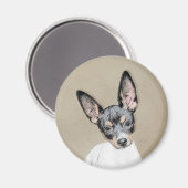 Aimant Tableau Rat Terrier - Cute Original Chien Art (Recto/Verso)
