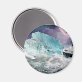 Aimant Tableau Titanic et Iceberg RMS (Recto/Verso)