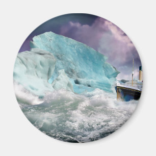 Aimant Tableau Titanic et Iceberg RMS