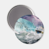 Aimant Tableau Titanic et Iceberg RMS (Recto/Verso)