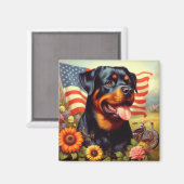 Aimant Tableau vintage Rottweiler (Recto/Verso)