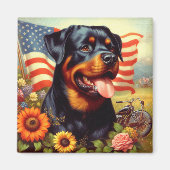 Aimant Tableau vintage Rottweiler (Devant)