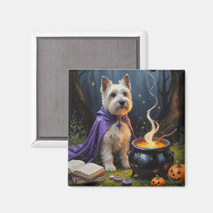 Aimant Tableau Whimsical Halloween de Cairn Terrier Chien