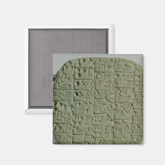 Aimant Tablet avec script cuneiform (Recto/Verso)