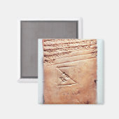 Aimant Tablette avec script cuneiform, c.1830-1530 BC (Recto/Verso)