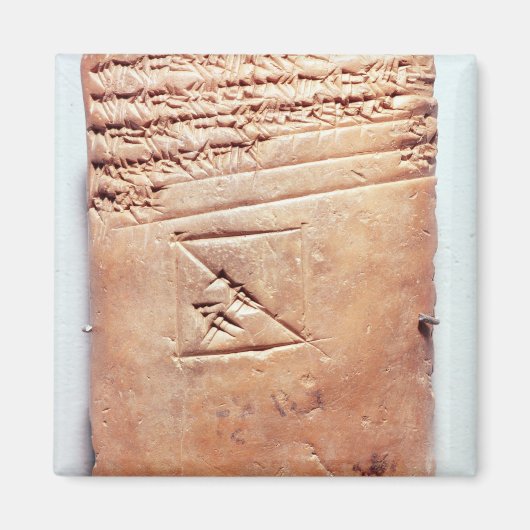 Aimant Tablette avec script cuneiform, c.1830-1530 BC (Devant)