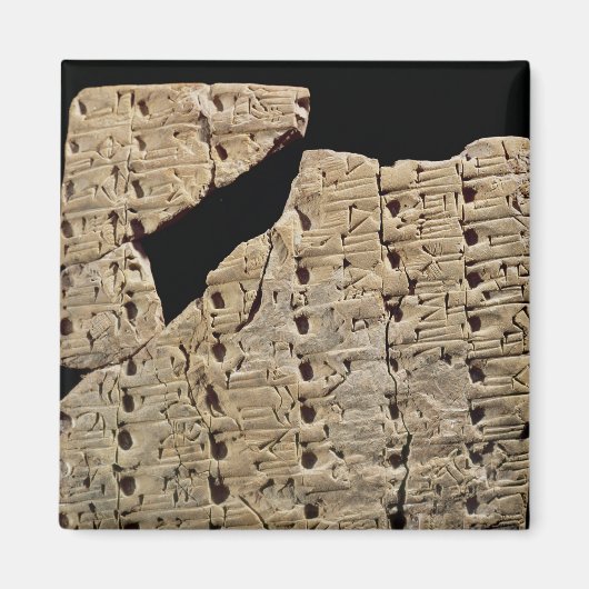 Aimant Tablette avec script cuneiform, de Uruk (Devant)