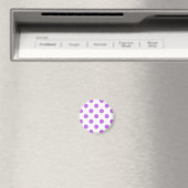 Aimant Taches pois lilas et blanc (In Situ (Lave-vaisselle))