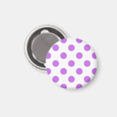 Aimant Taches pois lilas et blanc (Recto/Verso)