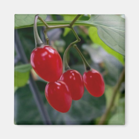 Aimant Taches rouges d'automne (Devant)