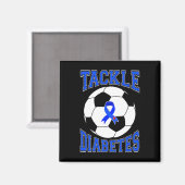 Aimant Tacker Football Blue Ribbon Tackle Diabetes Awards (Recto/Verso)