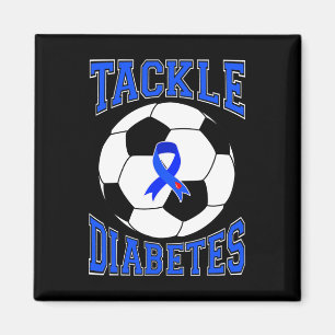 Aimant Tacker Football Blue Ribbon Tackle Diabetes Awards
