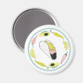 Aimant Taco à propos d'amour | Taco Element Circle (Recto/Verso)