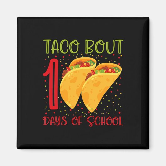 Aimant Taco Bout 100 Jours D'École 100 Jours D'École Fu (Devant)