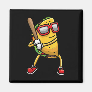 Aimant Taco Jouer De Baseball Mexicain Cinco De Mayo Enfa