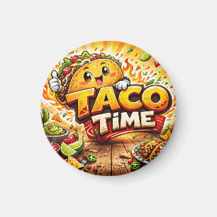 Aimant Taco Time - Fiesta Fiasco - Foodie Fiends