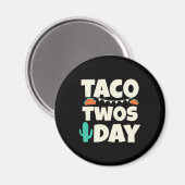 Aimant Taco Twosday 2e fête d'anniversaire (Recto/Verso)