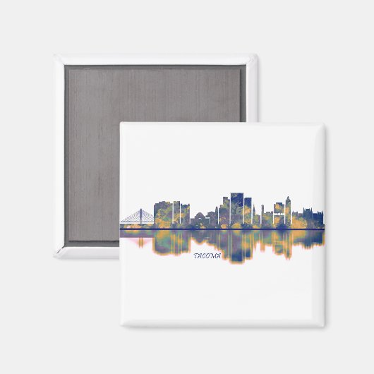 Aimant Tacoma Skyline (Recto/Verso)