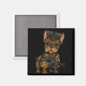 Aimant Tactical Frenchie Drôle Chien Bouledogue Avec Nvg (Recto/Verso)