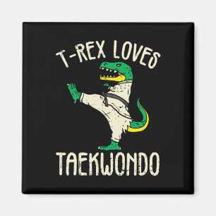 Aimant Taekwondo et arts martiaux T-rex I pour fille de k