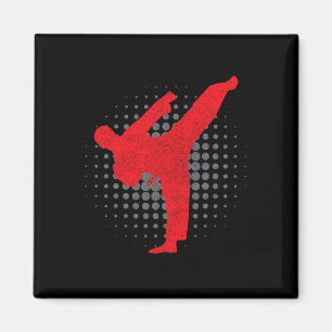 Aimant Taekwondo Kick Karate Boys Girls Martial Arts Vint