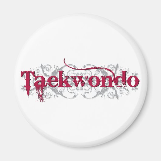 Aimant Taekwondo Red (Devant)