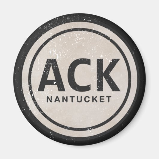 Aimant Tag vintage ACK Nantucket MA Massachusetts Beach (Devant)