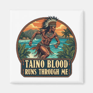 Aimant Taino Warrior Porto Rico Indigène Caraïbes