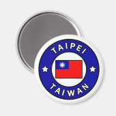 Aimant Taipei Taïwan (Recto/Verso)