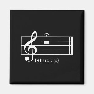 Aimant Tais Toi Son Note De Musique Drôle Pour Les Amateu