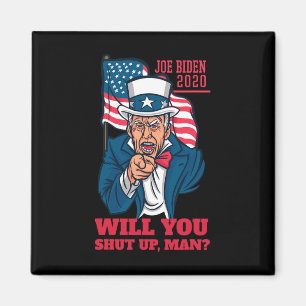 Aimant Taisez-vous un peu, monsieur Trump-biden Premier d