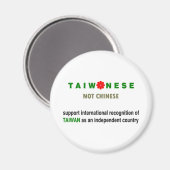 Aimant Taïwanais non chinois (Recto/Verso)