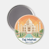 Aimant Taj Mahal Inde (Recto/Verso)