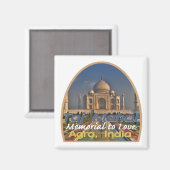 Aimant TAJ MAHAL Inde (Recto/Verso)