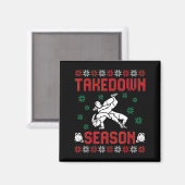 Aimant Takedown Season Girls Wrestling Ugly Sweater Chris (Recto/Verso)