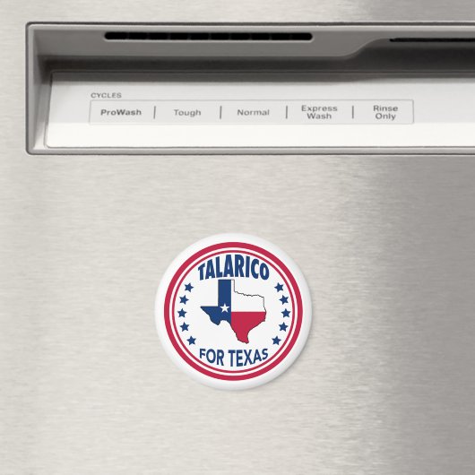 Aimant Talarico pour l'élection du Texas Blue (In Situ (Lave-vaisselle))