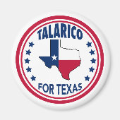 Aimant Talarico pour l'élection du Texas Blue (Devant)