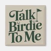 Aimant Talk Birdie To Me Golf Funny Girly Golfer Lover (Devant)