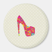 Aimant Talons Hauts, Stiletto, Pompes, Fleurs, Chaussures (Devant)