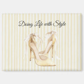 Aimant Talons Jaunes Chic (Recto)