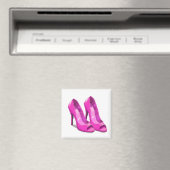 Aimant Talons Roses Style Pixel Art 64 Bits (In Situ (Lave-vaisselle))