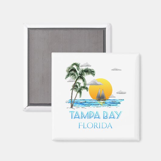 Aimant Tampa Bay Floride (Recto/Verso)