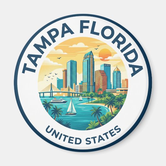 Aimant Tampa Floride (Devant)