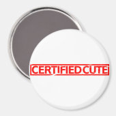 Aimant Tampon mignon certifié (Recto/Verso)