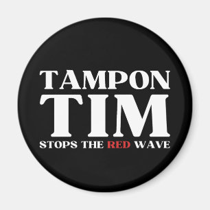 Aimant Tampon Tim Arrêtera Le Red Wave-Tim Walz 2024