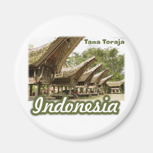 Aimant Tana Toraja Indonésie Souvenir (Devant)