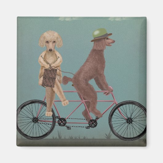 Aimant Tandem de caniche (Devant)