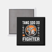 Aimant Tang Soo Do Fighter - Pour Le Ventilateur Du Karat (Recto/Verso)