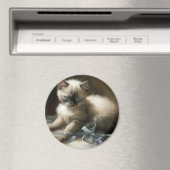 Aimant Tangle de ruban Siamese Kitten (In Situ (Lave-vaisselle))