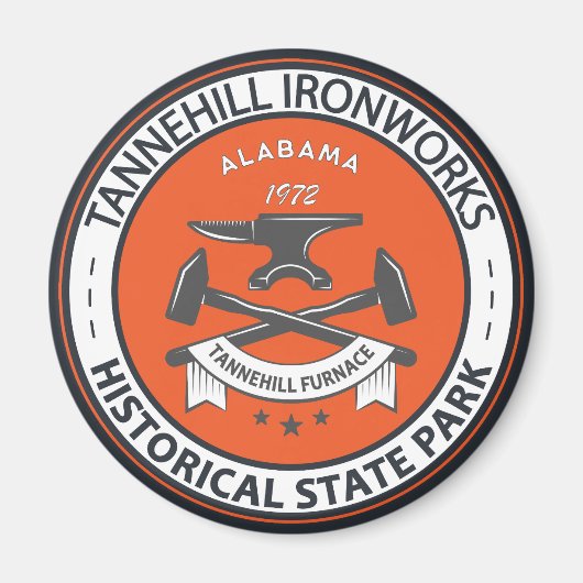 Aimant Tannehill Ironworks Historical State Park Alabama (Devant)